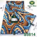 Vlisco Fabric - 100% Cotton Wax Print