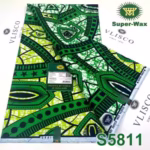 Vlisco Fabric - 100% Cotton Super Wax Print S5811