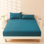 (No Pillowcase) 100% Waterproof Mattress Protector, Soft and Breathable - 140x190x30cm, dark-green
