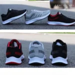 2025 Summer Unisex Mesh Casual Sneakers Outdoor Breathable Light Lace Up Casual Shoes for Men Flat Walking Training Sports Shoes